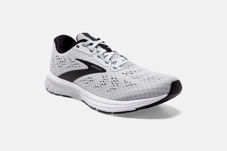 Brooks Running Shoes Mens White/Black - Anthem 3 Road - 7381-JGHPU